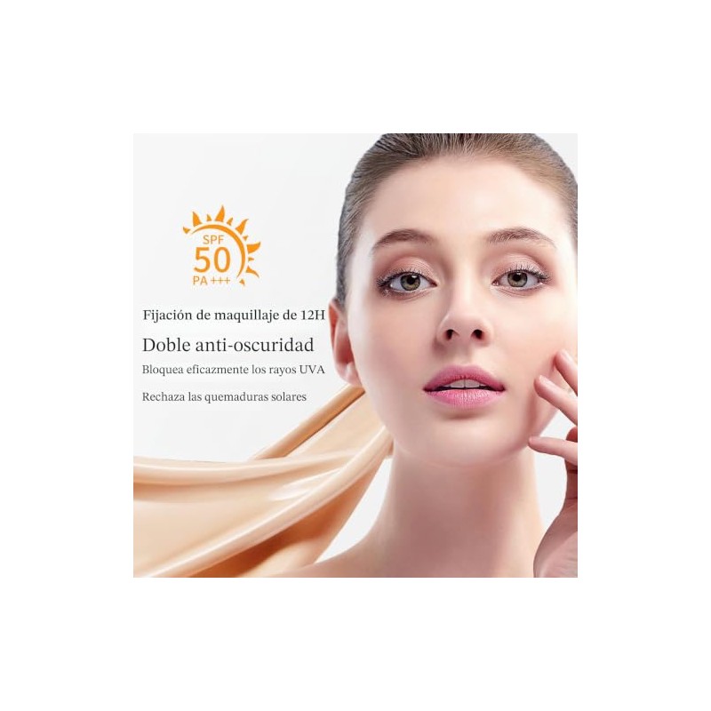 Liquid Foundation SPF 50, base corrector ligera de cobertura completa