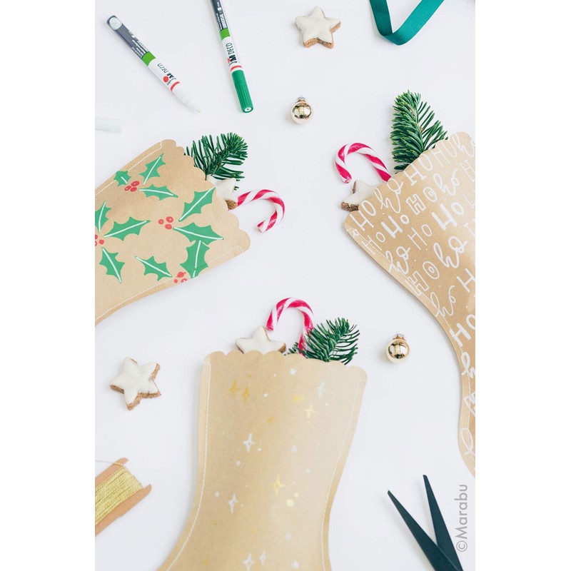 Marabu Brilliant Painter Calligraphy Pen (1-2.5mm Tip) - 082 Silver