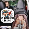 Superhero Baby on Board Sticker Set, 2-Pack Car Safety Decals
