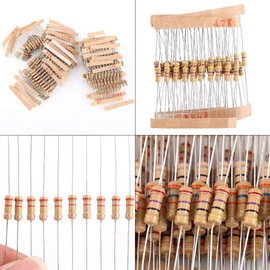 Keenso 1000 Pieces Resistance Kit 100 Values 1/2W (1 Ohm - 1M Ohm) Carbon Film Resistors Assortment Electronic Components