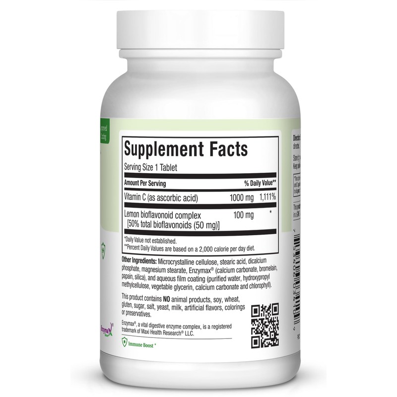 Maxi Health 1000 mg Vitamin C - 1000mg Tablets Ultra