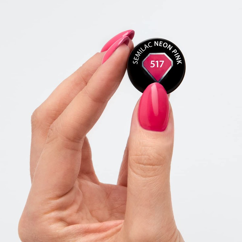 Esmalte Semipermanente Semilac - 517 Neon Pink - 7Ml