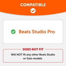 WC SweatZ Studio Pro - Protective Earpad Covers for Beats Studio Pro Made by Wicked Cushions | Sweatproof & Easily Washable | Dune