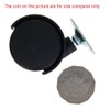 MroMax 1.5 Inch Swivel Caster Wheels 360 Degree Top Plate