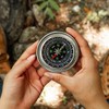 Durable Metal Hiking Compass - Compact and Portable, Ideal for