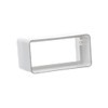 110x55mm Duct Connector - Straight Joint - Rectangular Flat PVC