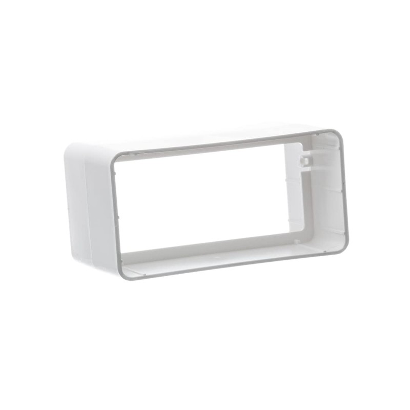 110x55mm Duct Connector - Straight Joint - Rectangular Flat PVC