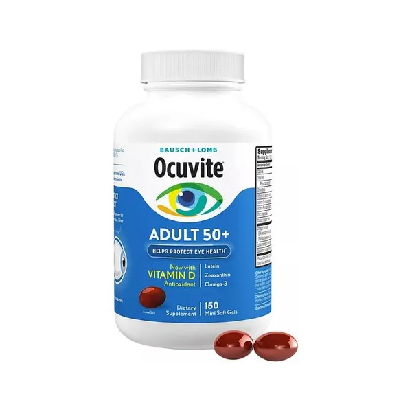 Ocuvite Adulto 50+ Bausch+lomb Vitaminas Ojos 150 Americano Sabor Sin