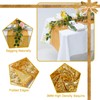 TCBESTO Gold Sequin Table Runner 12''x108'' 2 Pack Glitter Table