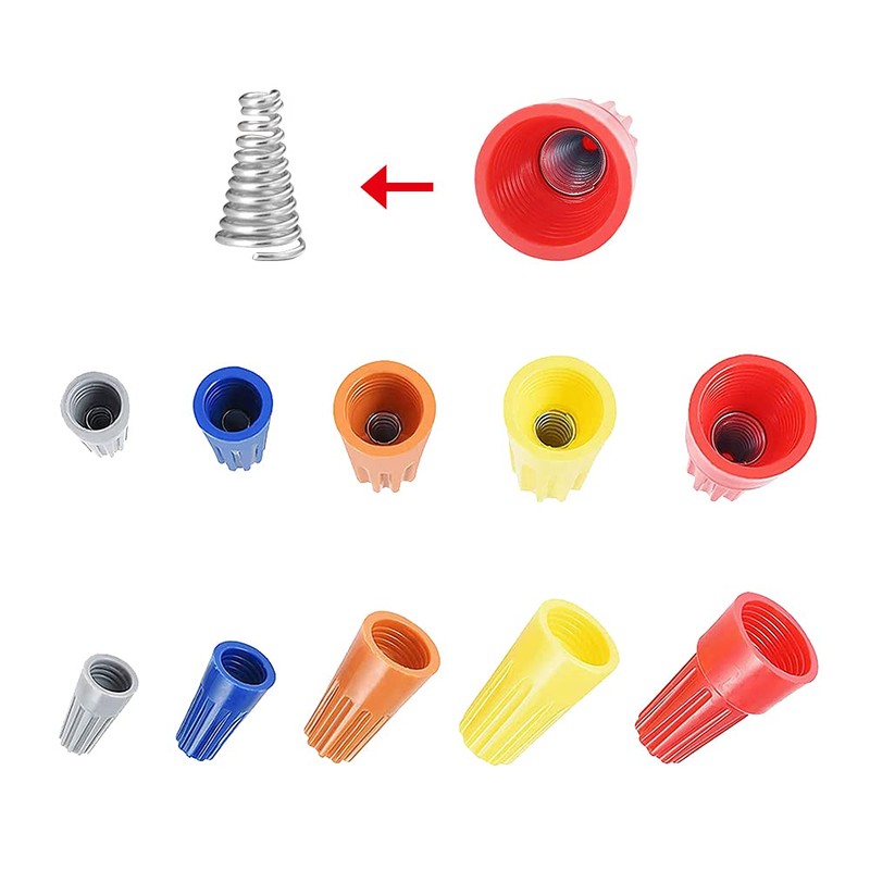 YIXISI Pack of 200 Electrical Wire Connectors, Screw Terminals, Electrical