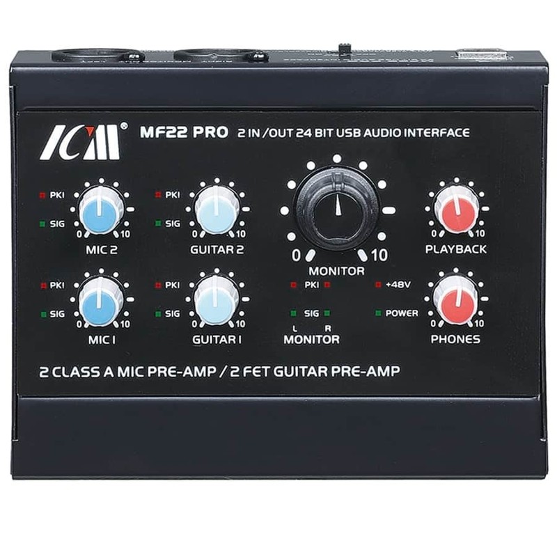 ICM MF-22 USB Audio Interface with 2 Class A Mic
