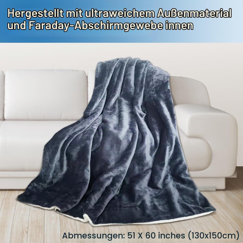 TOKANITY Faraday Blanket with Faraday Copper Nickel Fabric, Large Protective