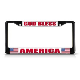 Fastasticdeals God Bless America License Plate Frame Tag Holder Cover