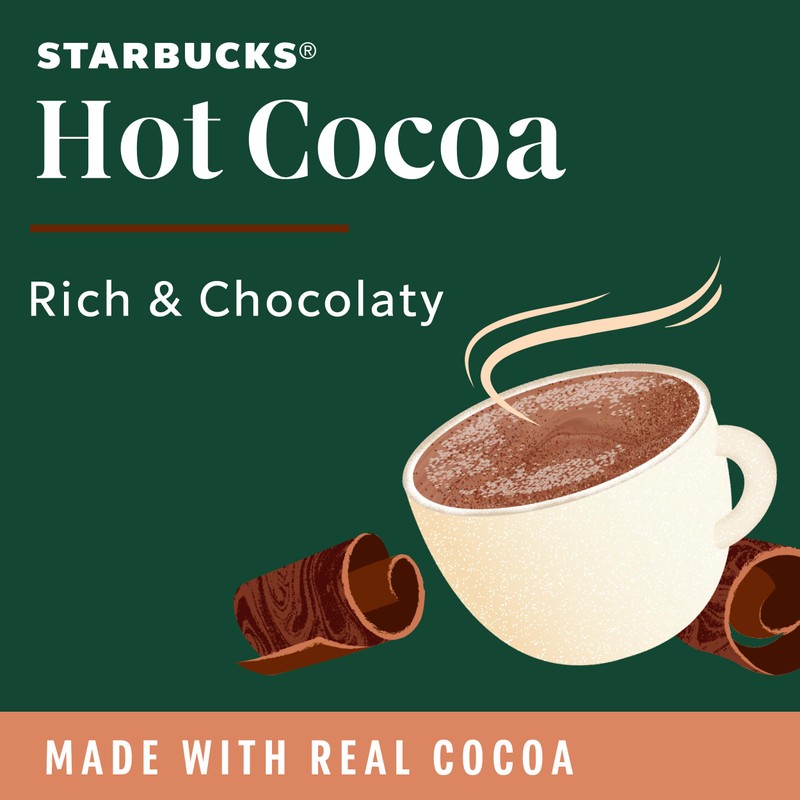 Starbucks K-Cup Coffee Pods, Flavored Hot Cocoa, Classic Hot Cocoa,