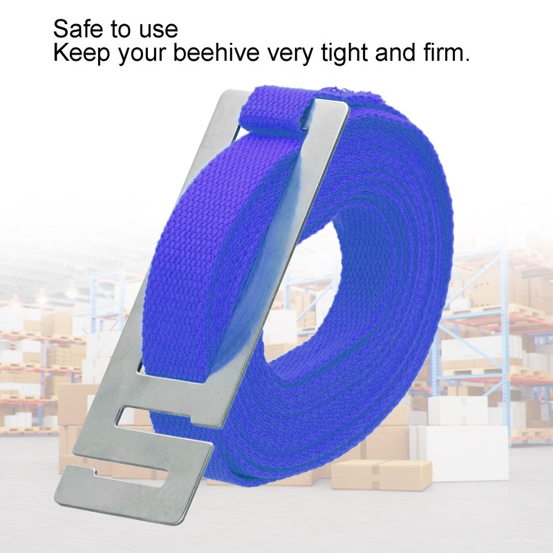 2Pcs Beehive Belt Portable Fixed Tightening Beehive Bundling Beekeeping AccessoryBlue