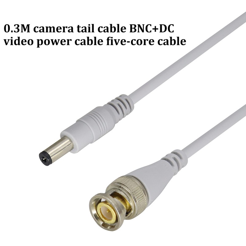 HCFeng BNC DC Video Power Cable BNC and DC Male