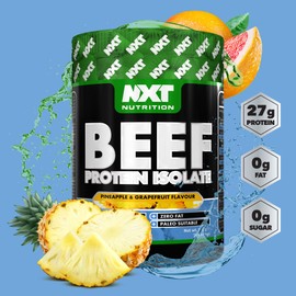 NXT Beef Protein Isolate 540g - High Protein Powder in Natural Amino Acids - Paleo, Keto Friendly - Dairy and Gluten Free | 540g (Pineapple Grapefruit)