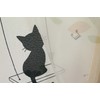 Narumikk 09-010 Double Swing Cat Noren, Size: 33.5 x 59.1