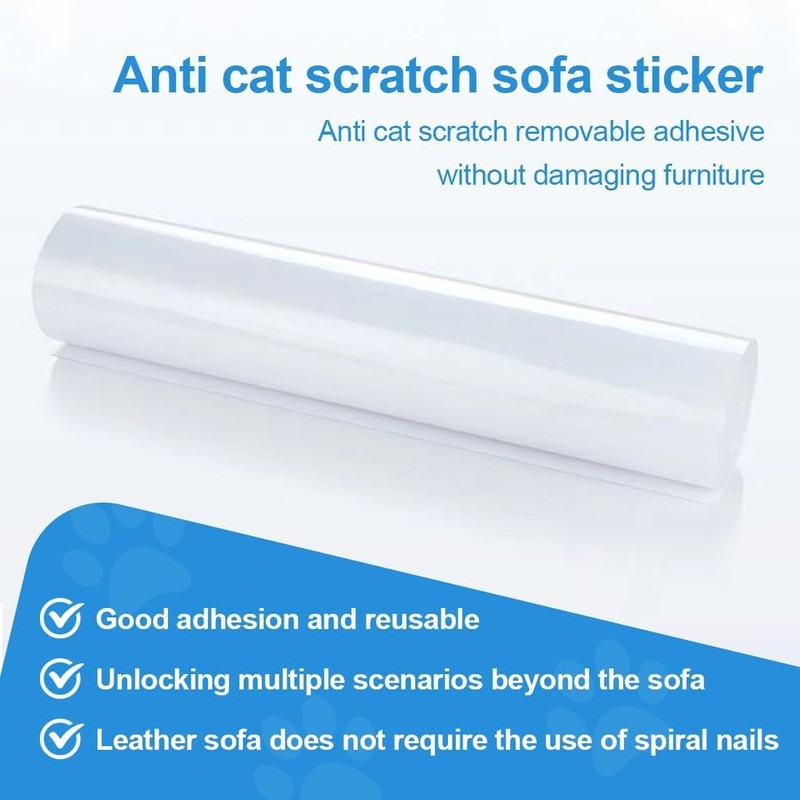 ANNTHOR Rascadores para Gatos, 20cm*5m Cinta Antiarañazos para Gatos, Protector