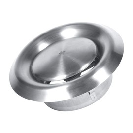 Round Air Vent, Vent Duct Register Cover Exhaust Vent Outlet Vent Stainless Steel Vents Made of 304 Material, Ideal for Installation in A Bathroom Or Kitchen(100mm)