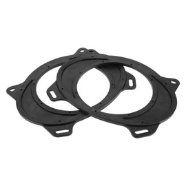 HEROFFIX 2 Pcs Audio Coaxial Speaker Speaker Spacer Ring Tweeter Speaker Spacer Adaptor for Toyota Corolla 03-13 Rear Speaker Subwoofer Mounting Spacer Bracket Ring Black ABS