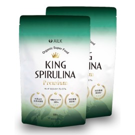 Natural Spirulina AILK King Spirulina EX (1000 Tablets), 100% Spirulina, 2 Months Supply