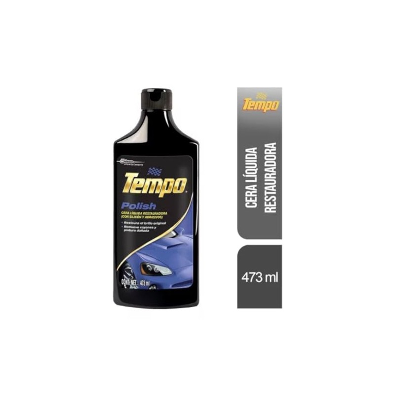 Cera Líquida restauradora Polish Tempo 473ml remueve rayones