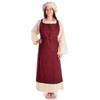 HEMAD Medieval apron Flurdamurs made of cotton, brown, beige, red
