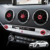 JUIVEEL Aluminum Car Radio Audio Volume Adjustment Knob Cover,Dashboard Dash