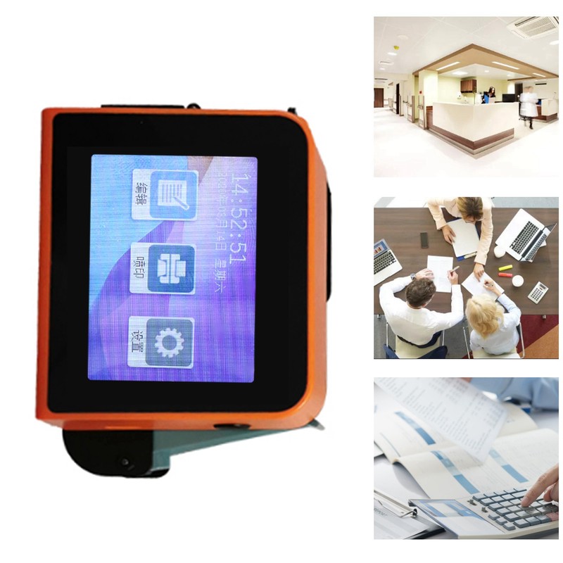 Handheld Inkjet Printer LED Touchscreen 4 Core CUP Automatic Portable