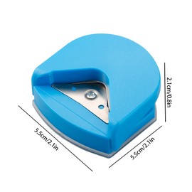 Corner Rounder Punch, GLADFRESIT 4mm Portable Round Corner Trimmer Cutter - Corner Cutter Tool for Card Photo DIY Projects Postcard Scrapbook (Blue)
