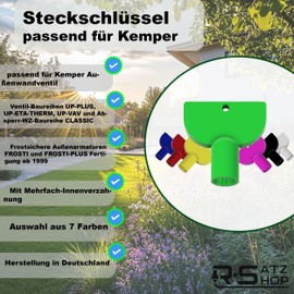 R-Satz Shop Socket Wrench Suitable for Kemper External Wall Valve Replacement Part Tap Frosti Outdoor Fitting Frosti Plus Valve Choice of 7 Colours (Green)