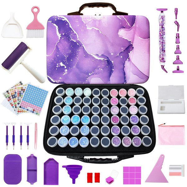 Muzagroo Art Diamond Painting Storage Containers, Diamond Art Storage Case