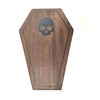 Coffin Shaped Charcuterie Board with Skull Resin Fill. Can be