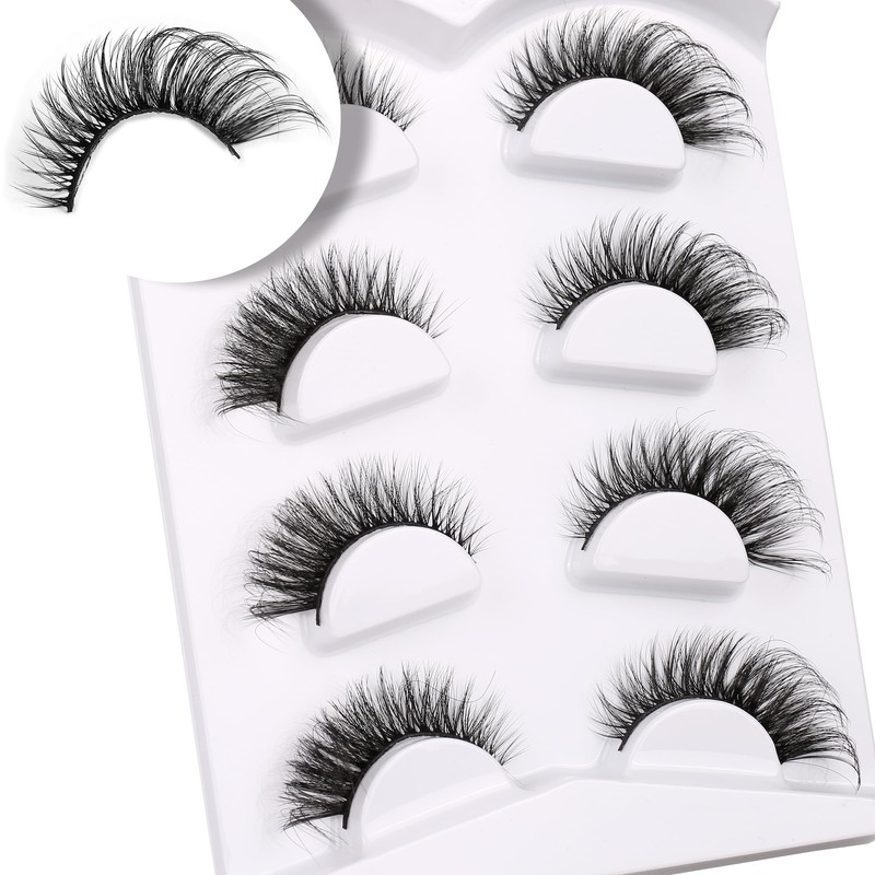 lashes Faux Mink 6D Dramatic Volume Strip False EyeLashes Fluffy