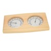Wooden Thermometer Hygrometer for Sauna Room Double Dial Pointer Type