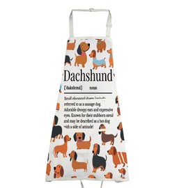 VAMSII Dachshund Gifts for Dachshund Lovers Dachshund Owners Apron Dachshund Gifts for Women Wiener Dog Gift (DachshundApron)