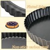 SUJIBHI Quiche Pan 8 inch Non-Stick Tart Tin Flan Case