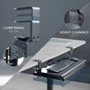 VIVO Large Height Adjustable Clamp-on Keyboard Tray, Extra Sturdy Pull