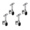 INCREWAY 4 PCS Silver Corner Closet Rod Support Bracket 90