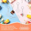 72Pcs Acrylic Keychain Blanks Set, Including 24pieces Clear Acrylic Ornament