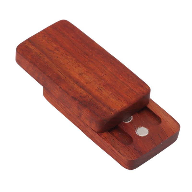Fidget Slider Red Sandalwood Stress Relief Engraved Fingertip Fidget Slider