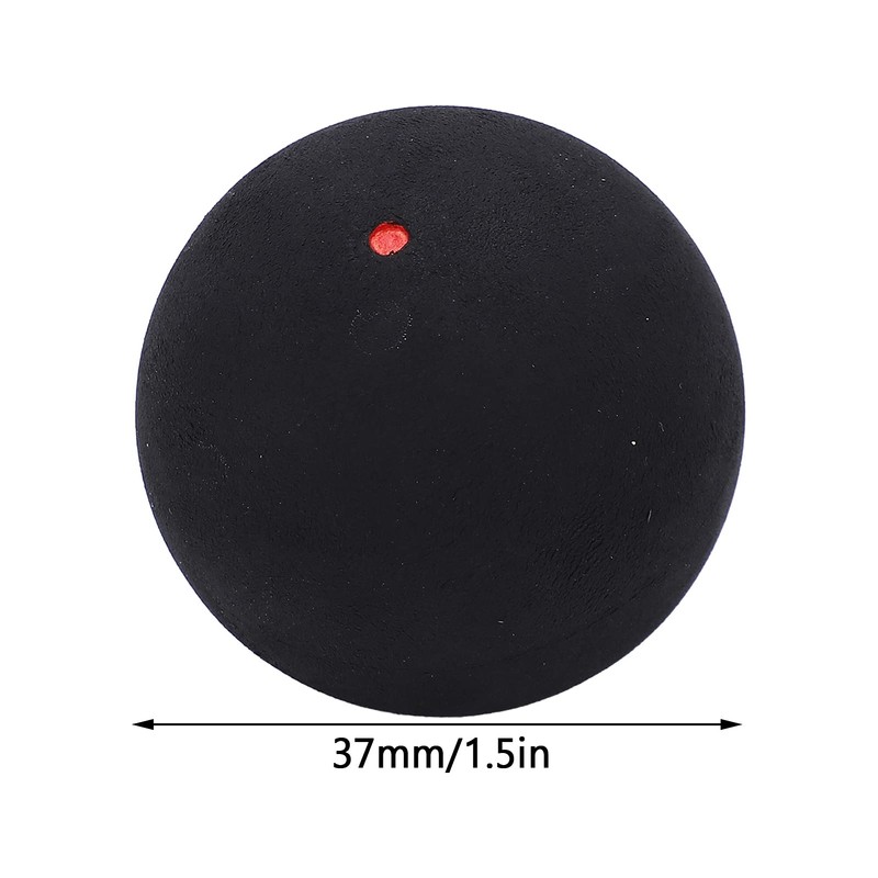 37mm Single Dot Squash, Rubber Squash Racket Balls Professional Player