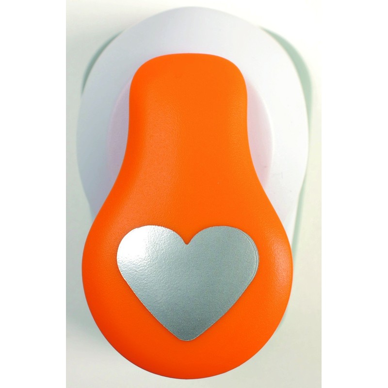 Fiskars Motive Lever Punch, Heart, Diameter 2.5 cm, for Left