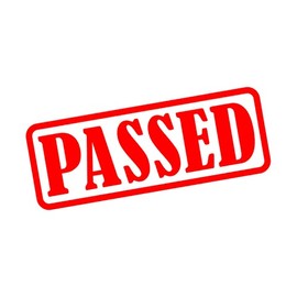 PSQURMART Passed Custom Office Stamp, self Inking Rubber Stamp, Stamp for Business, design-123,Stamp Style no-P20