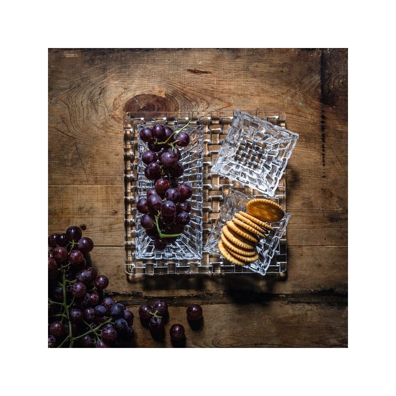 ナハトマン(Nachtmann) 大鉢 クリア 17cm ボサノバ レクタングラーボウル 97783 2個入