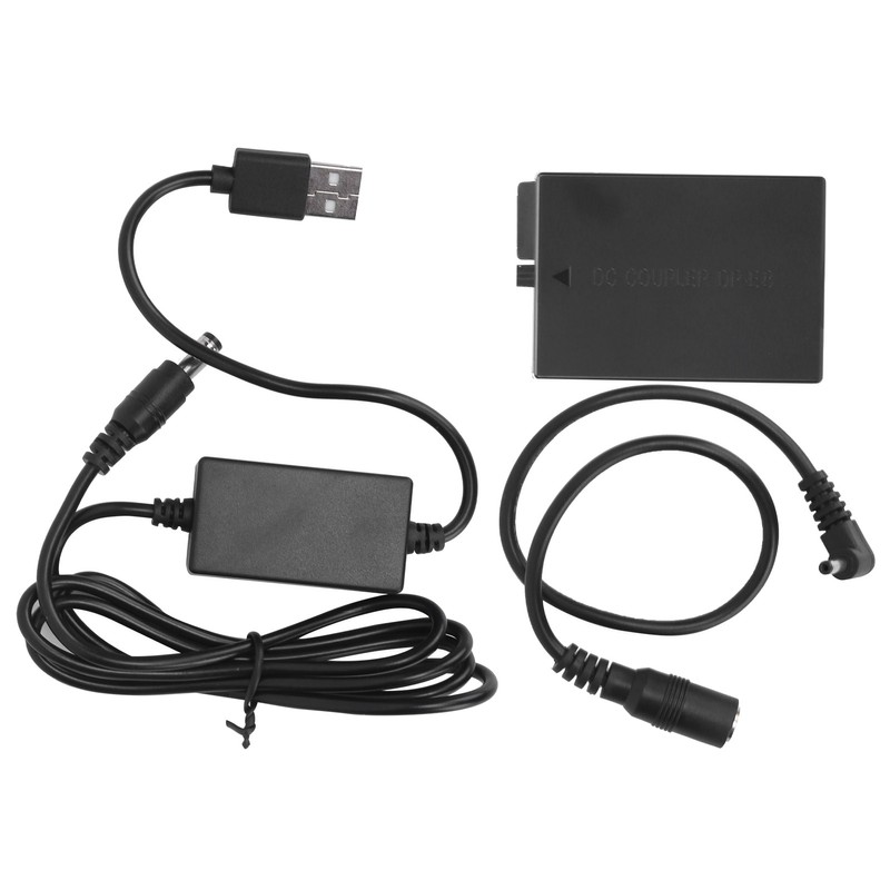 LPE8 Dummy Battery DC Coupler Power Adapter with USB Drive