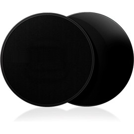 Zhenghebuy Gleitscheiben 2 Stück Doppelseitige Gliding Discs,Exercise Slider,Übungsgleiter Fitness Disc Slides für Fitnessstudio,Zuhause,Yoga,Pilates,Bauchmuskeltraining(Schwarz)