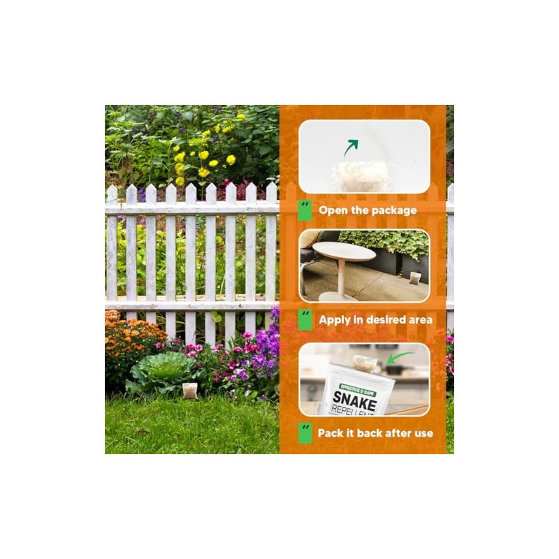 LEBMP Snake Repellent for Yard, Snake Away Repellent for Outdoors,