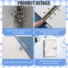 SKTMH 4Pack A5 Clear PVC Binder 6-Ring Notebook Binder Transparent